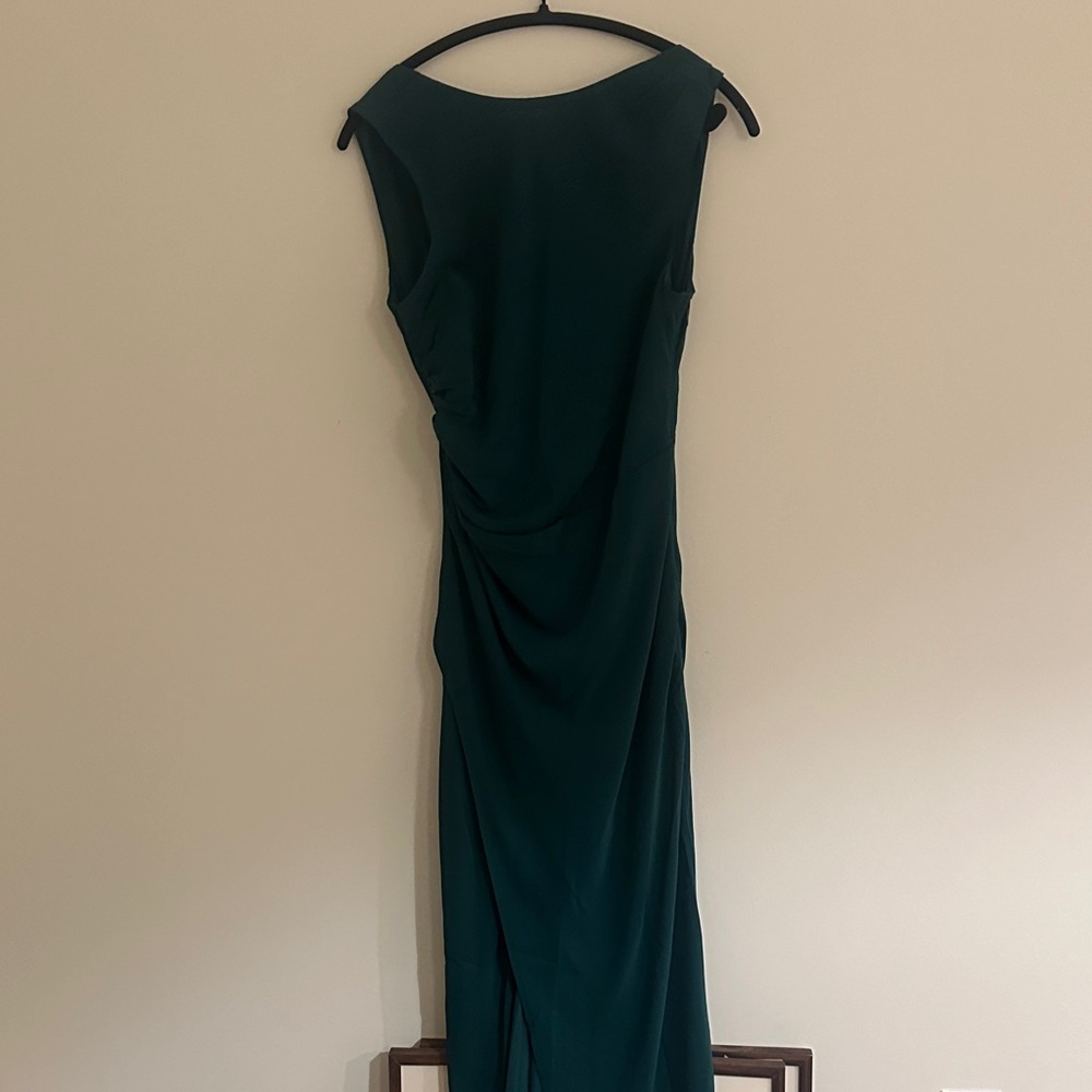 Abercrombie & Fitch Asymmetrical Dark Green Dress